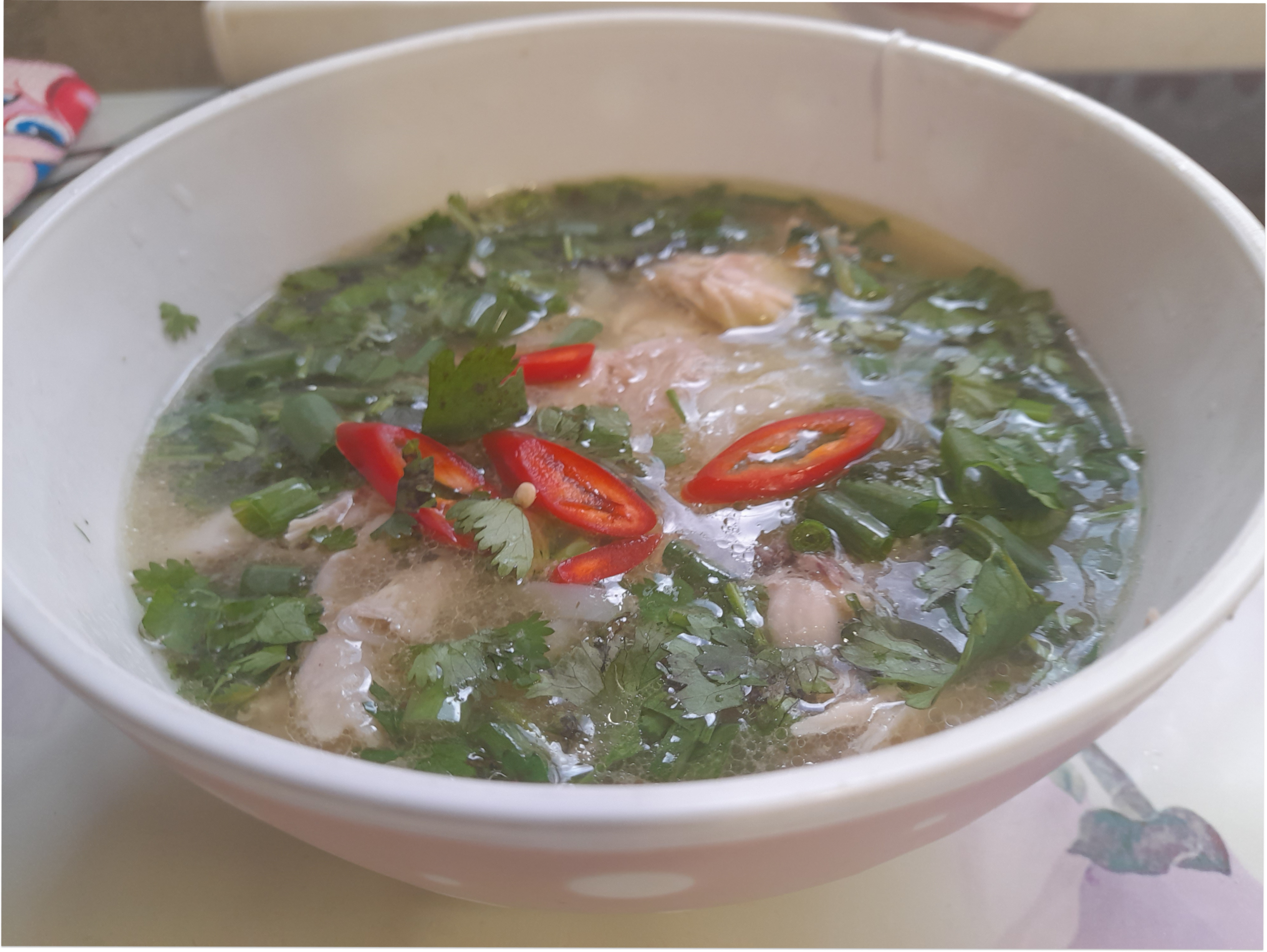 Вьетнамский суп Фо с курицей