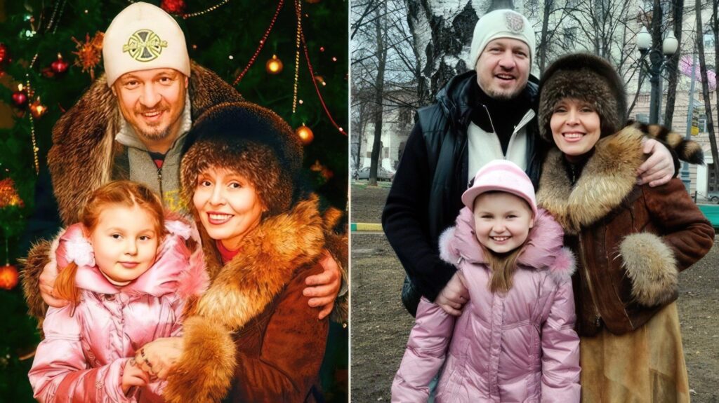Ольга Кормухина и семья