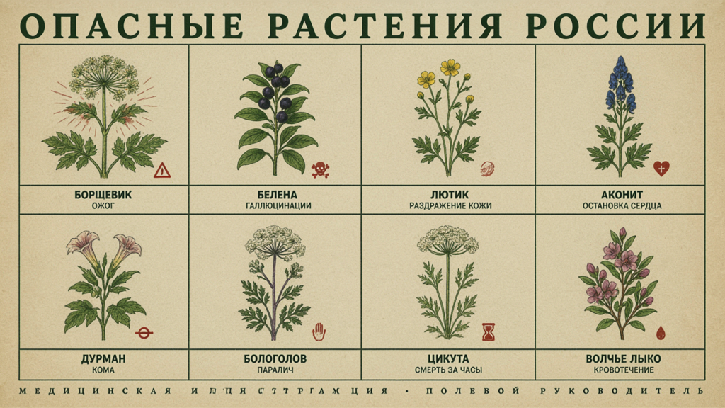 Опасные растения России и мира: красота, которая убивает