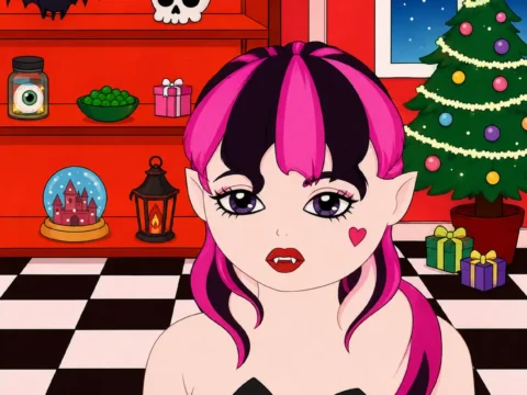 gothic_christmas_girl