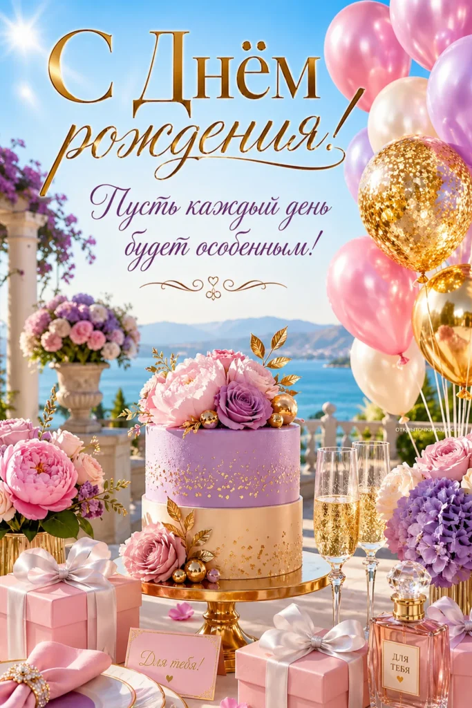 Открытка «С днём рождения»