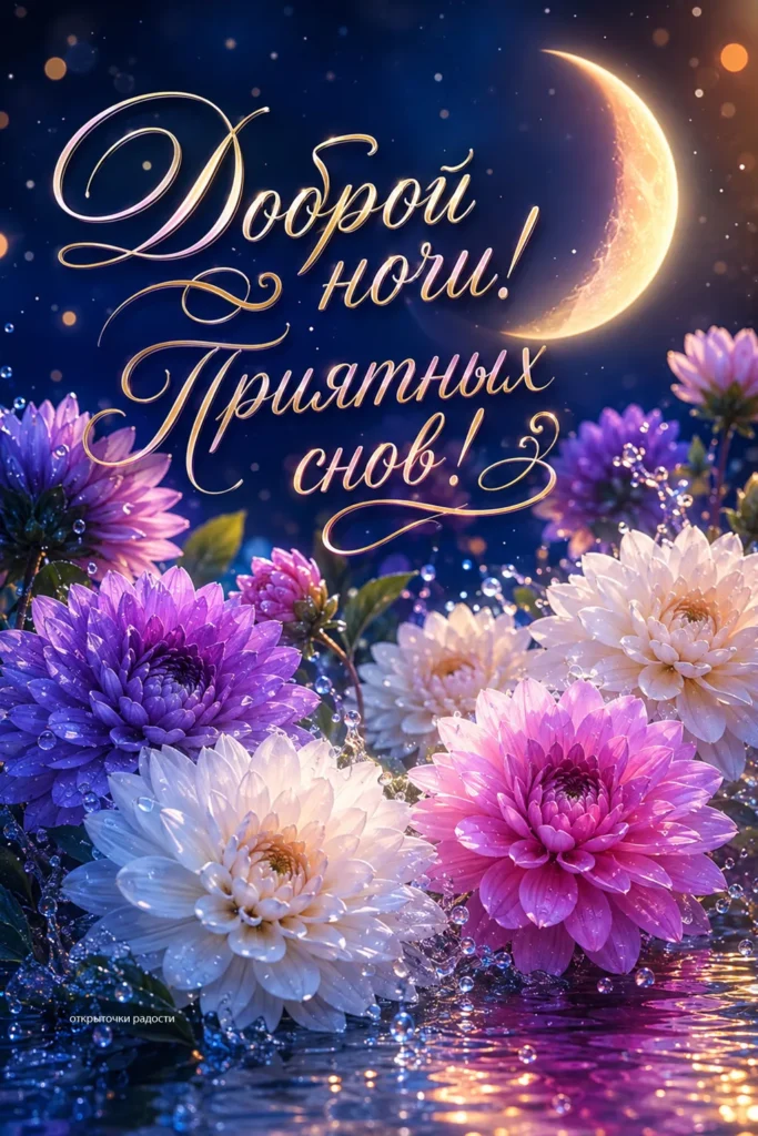 Открытка «Доброй ночи»