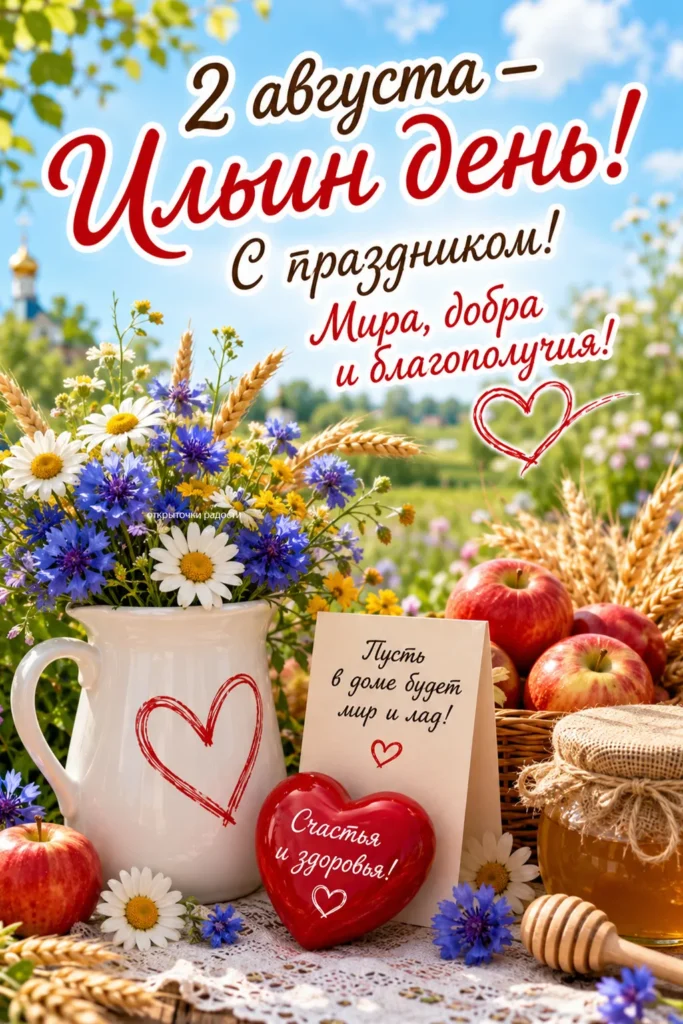 Открытка «на Ильин день»
