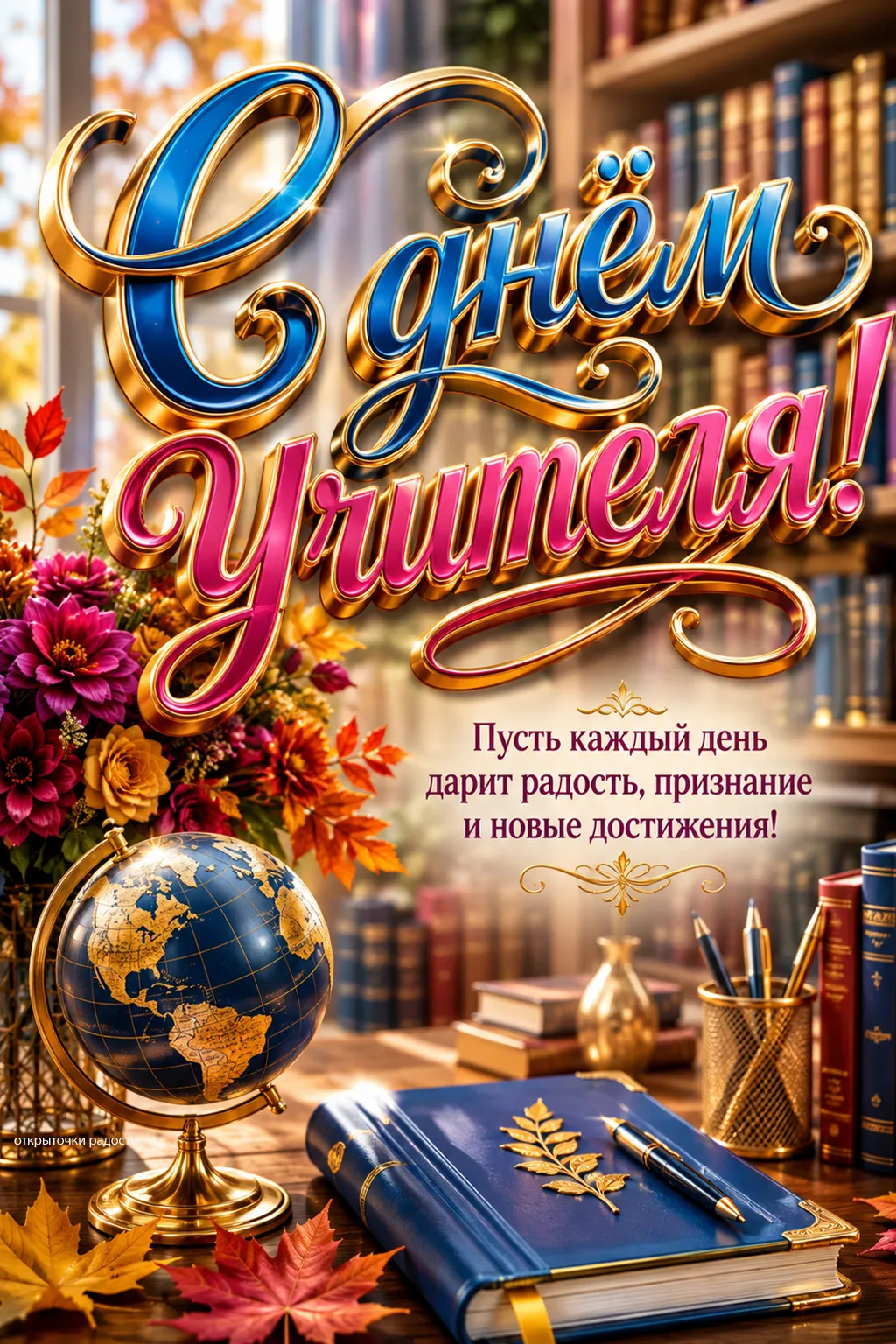 Открытка «С Днём учителя»