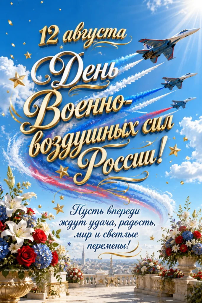 Открытка «Поздравление с Днём ВВС»