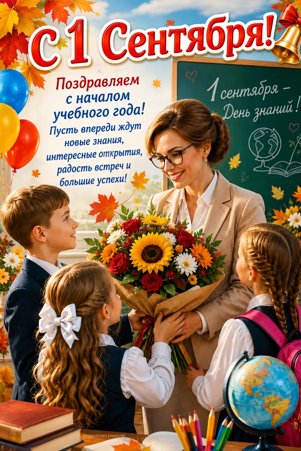 Открытка «С Днём знаний»