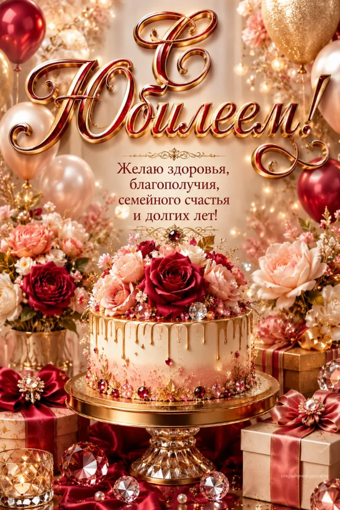 Открытка «Поздравляю с юбилеем»