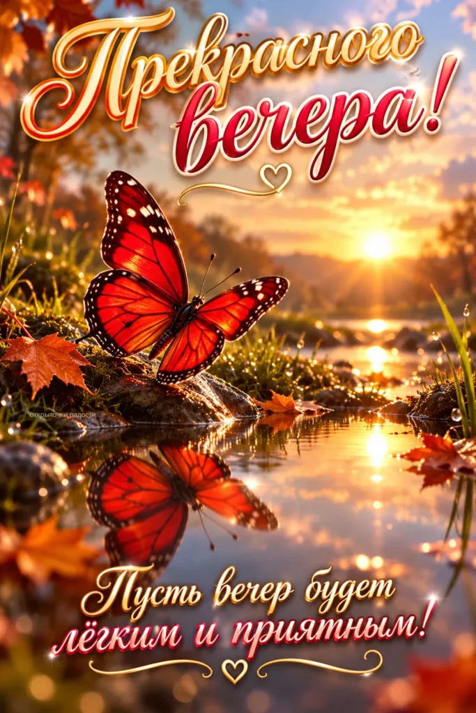 Открытка «Прекрасного вечера»