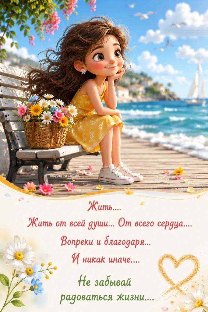 Открытка «Не забывай радоваться жизни»