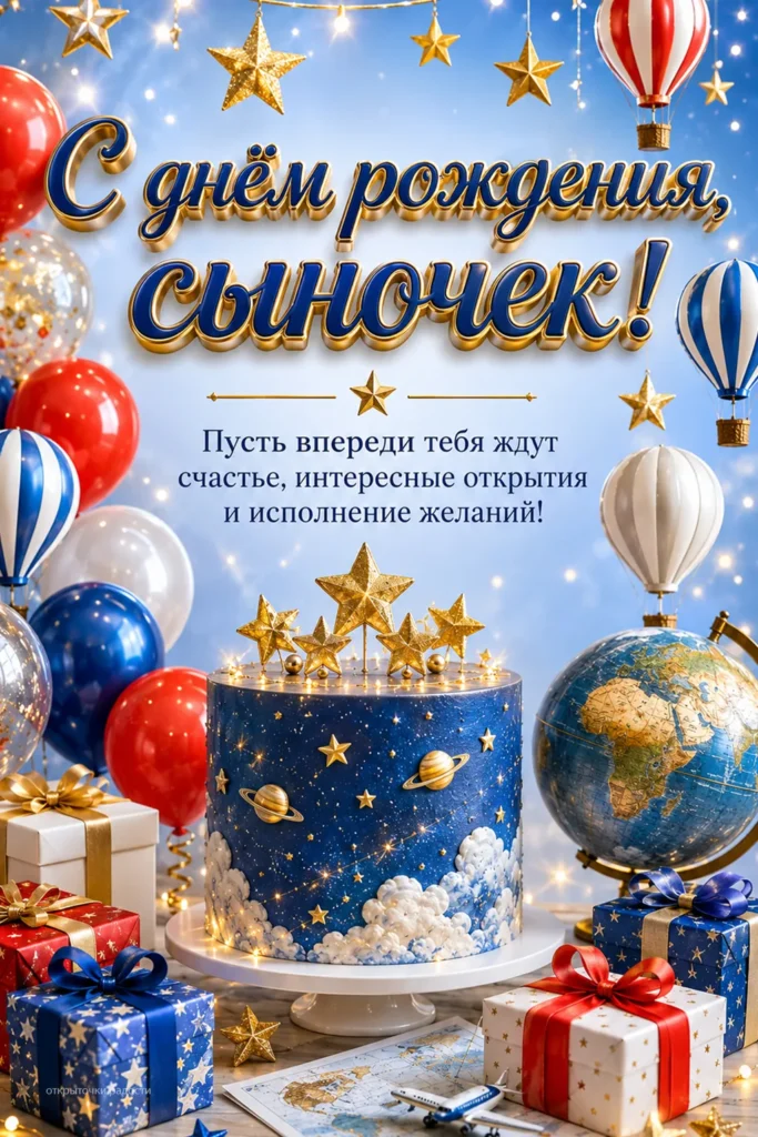 Открытки: Открытки для сына, день рождения