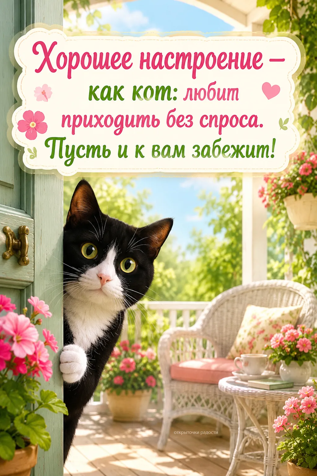 Открытка «с котом»