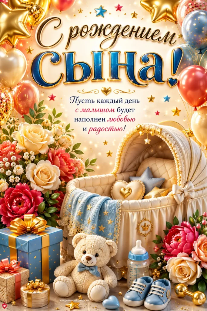 Открытка «С новорожденным»