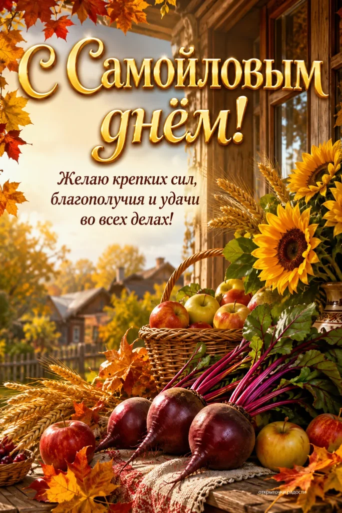 Открытка «Поздравление с Самойловым днём»