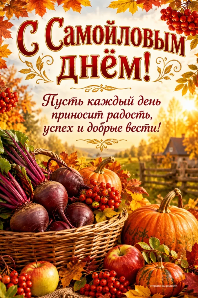 Открытка «с пожеланием в Самойлов день»