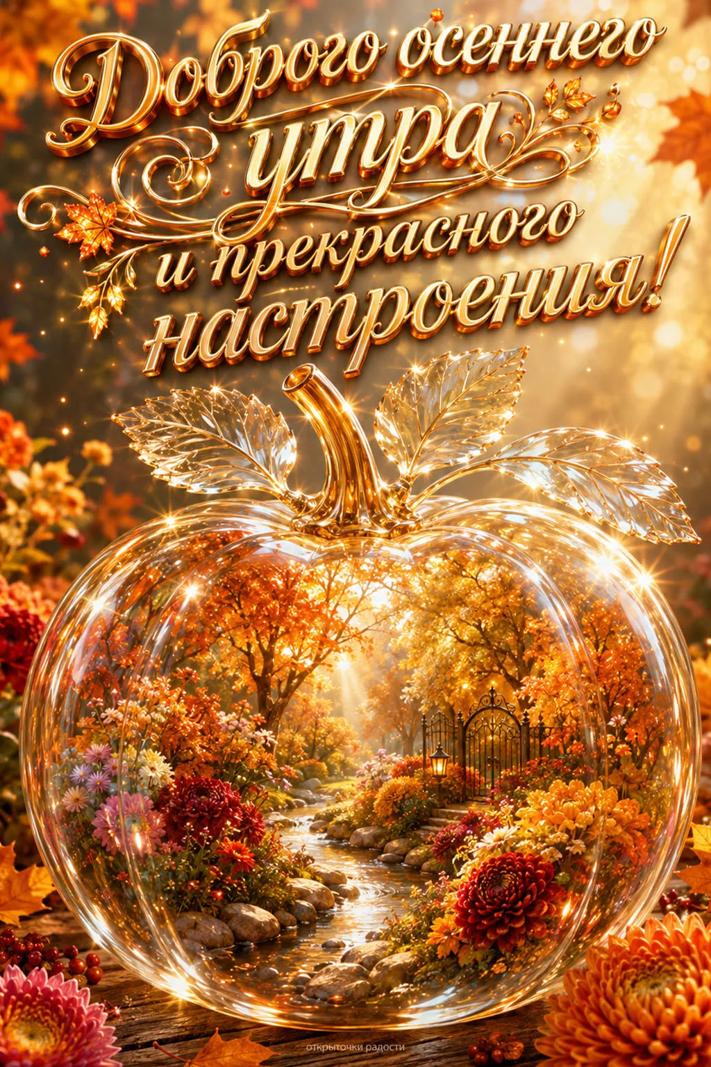Открытка «Осеннее утро»