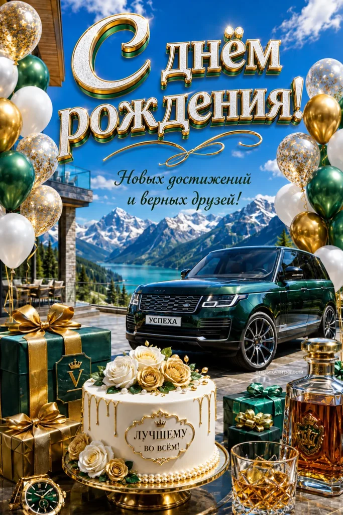 Открытка «С днём рождения успешному мужчине»