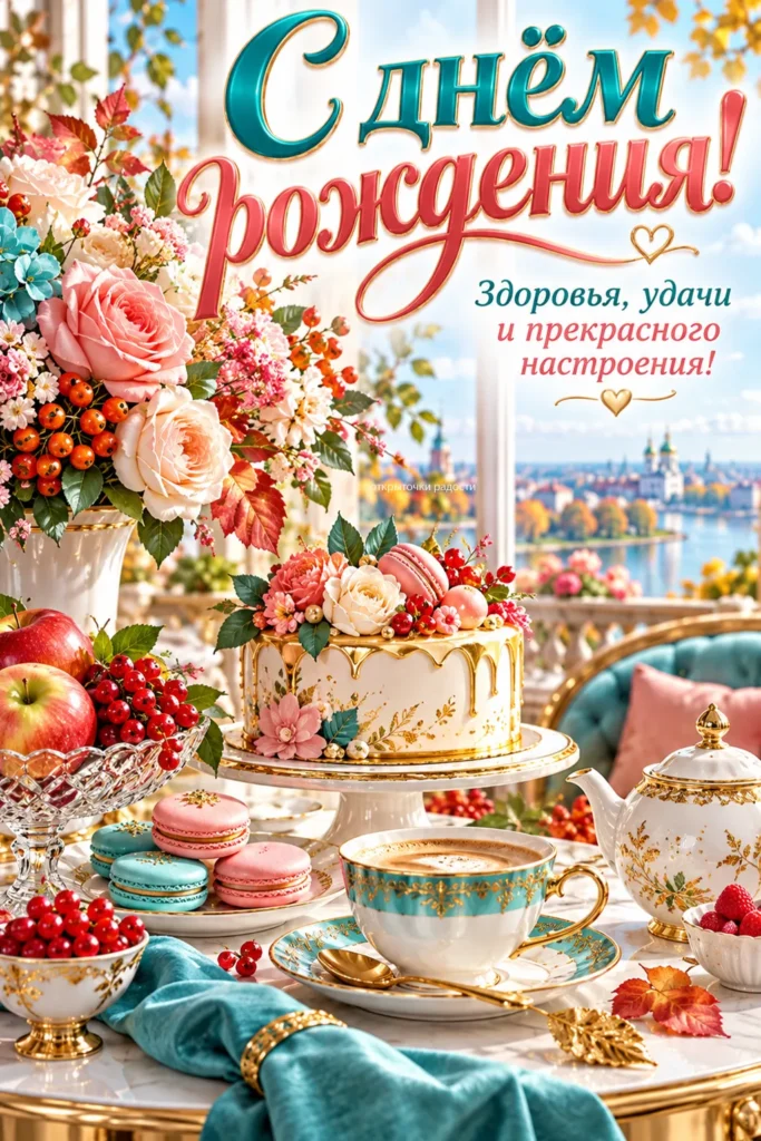 Открытка «Чудесного дня рождения»