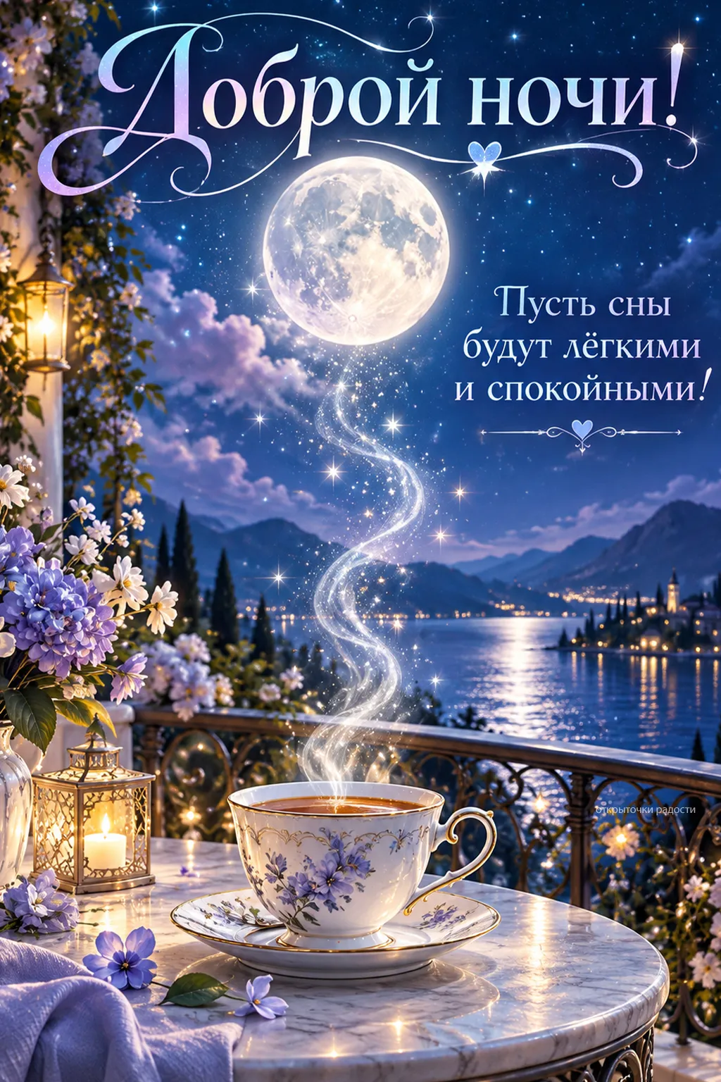 Открытка «Лунная сказка перед сном»
