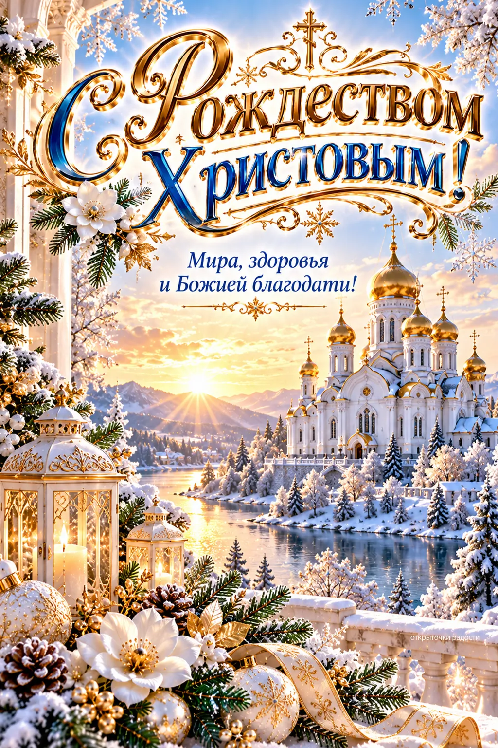 Открытка «Светлый праздник Рождества»