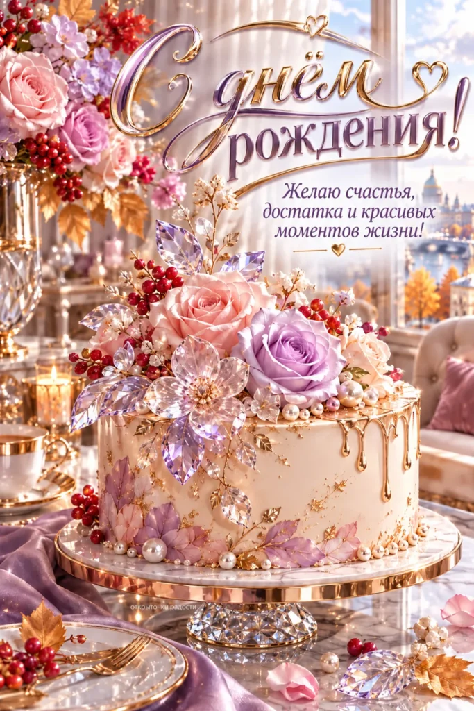 Открытка «Роскошный день рождения»