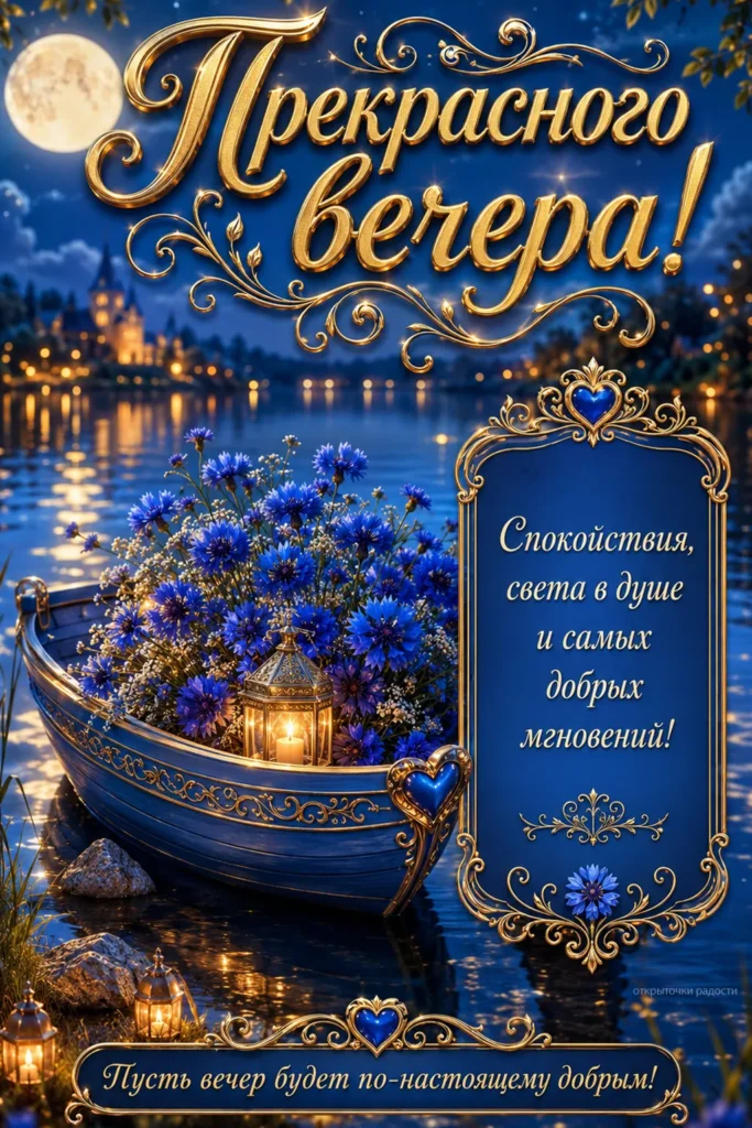 Открытка «Тёплого осеннего вечера»