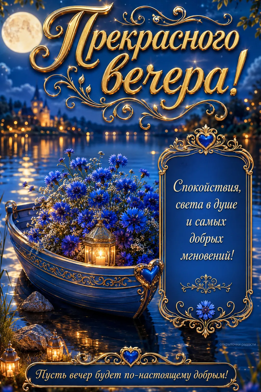 Открытка «Тёплого осеннего вечера»