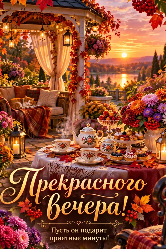 Открытка «Вечер тепла и уюта»