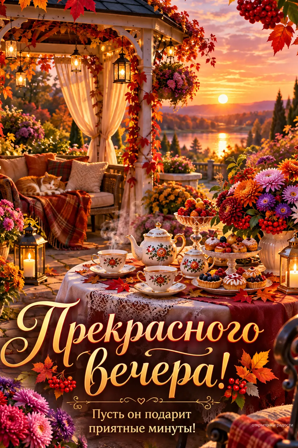 Открытка «Вечер тепла и уюта»