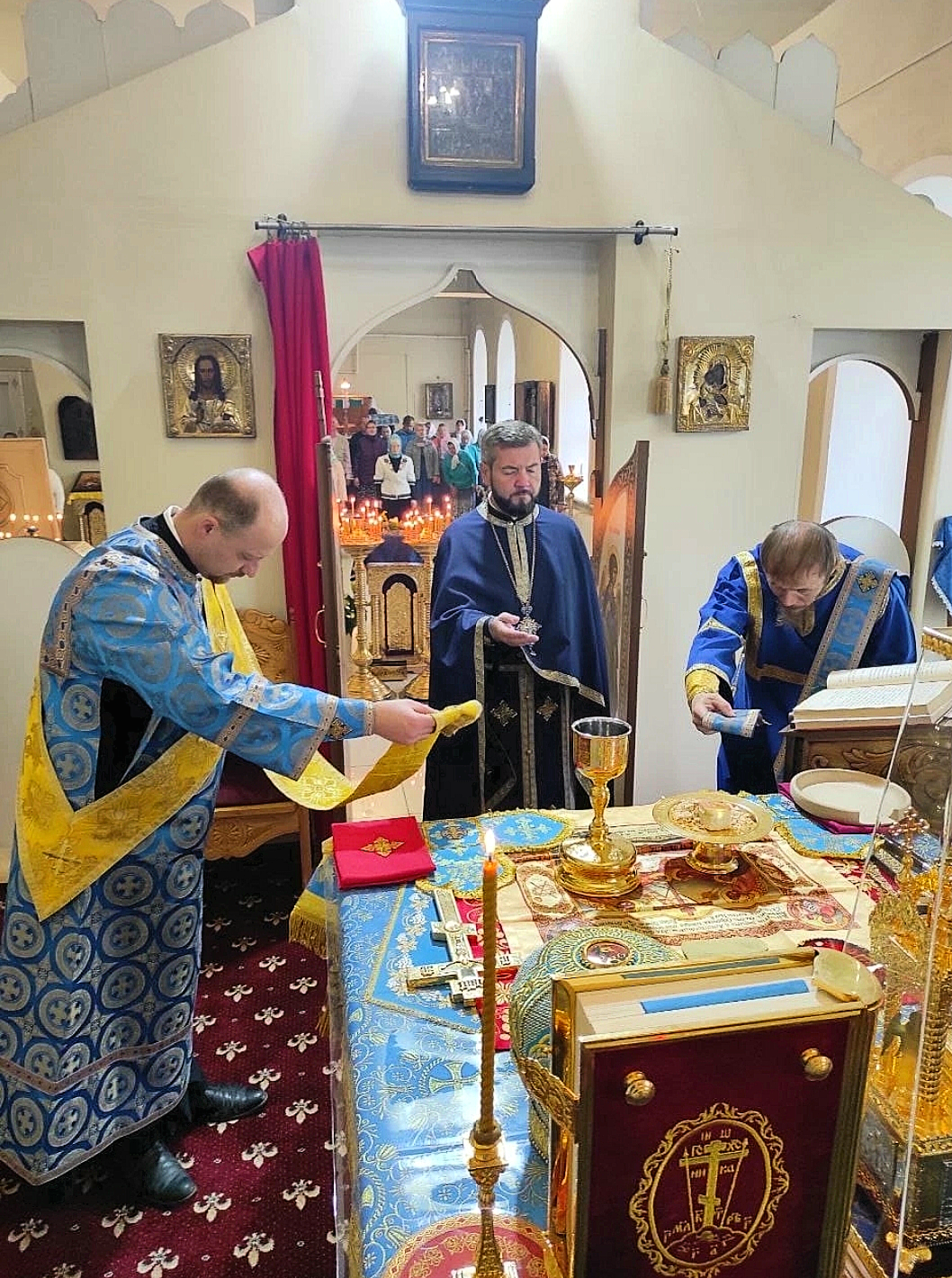 Божественная литургия в праздник Рождества Пресвятой Владычицы нашей Богородицы и Приснодевы Марии.