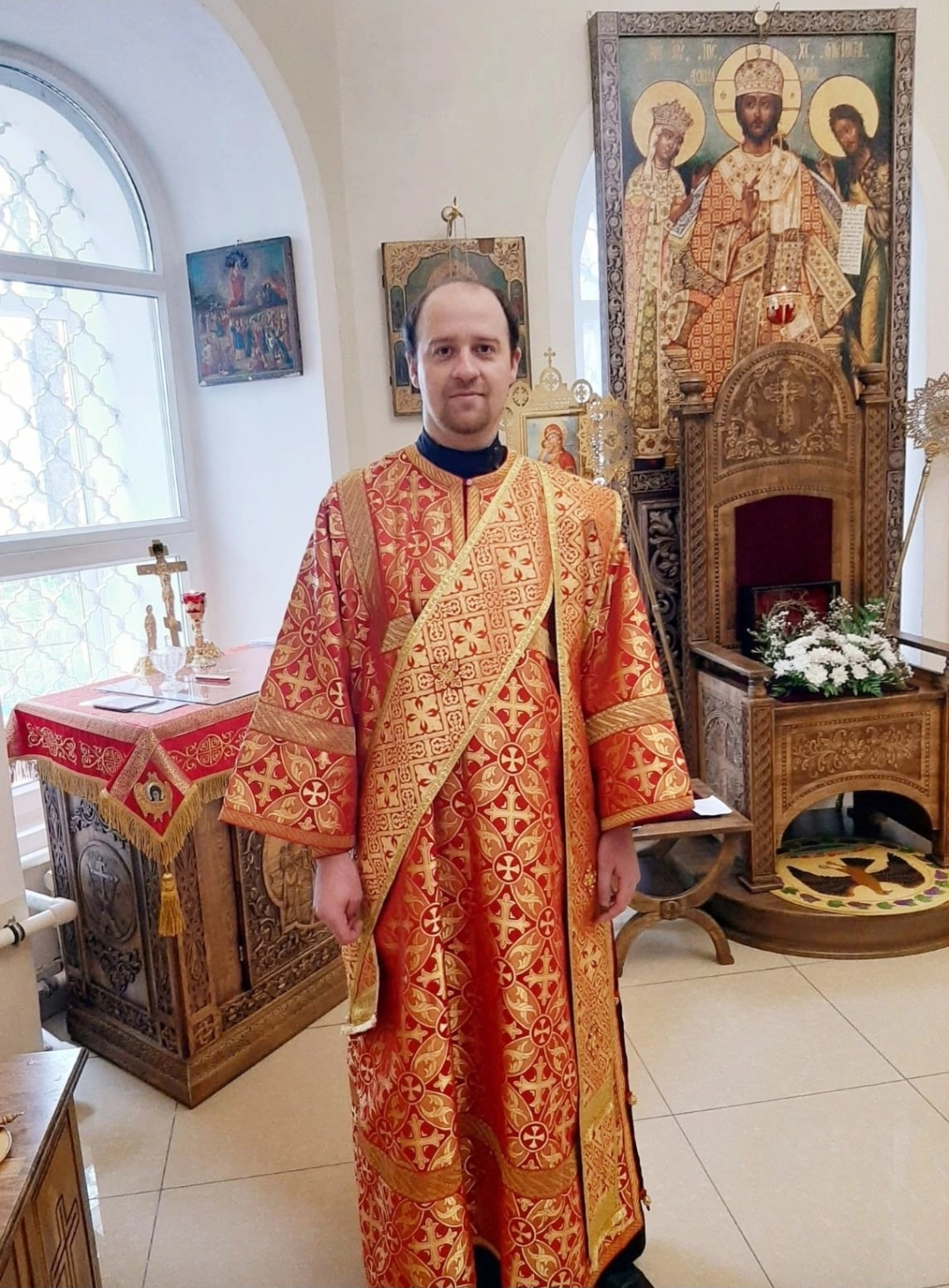 Сегодня поздравляем диакона Максима Базова с 10-летним юбилеем рукоположения во диаконы.