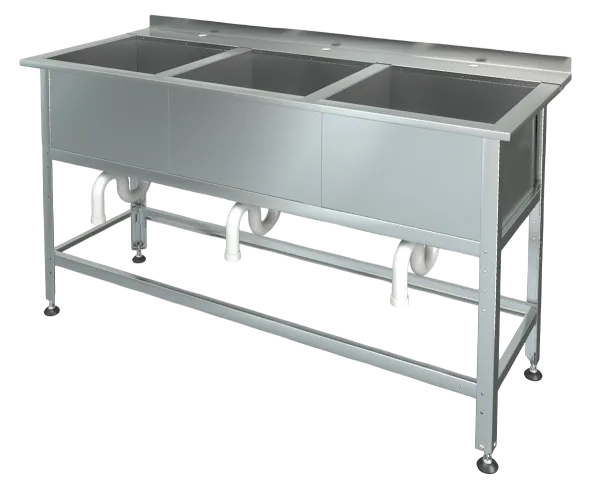 Мойка с бортом МБ-3-0,3-0,5/1,4 (нержавейка)