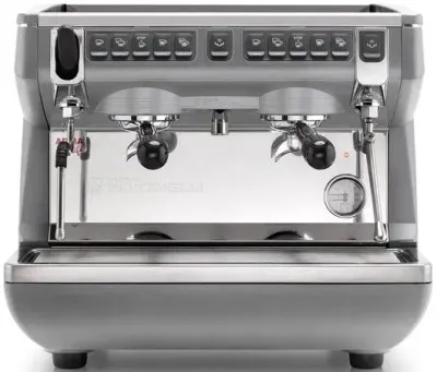 281870 Кофемашина-автомат рожковая Nuova Simonelli Appia Life Compact 2Gr V 220V metallic grey+econo