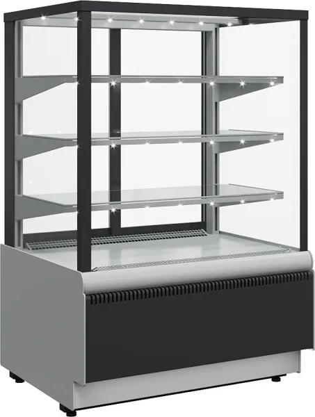 Витрина холодильная KC70 VV 0,9-1 STANDARD 9006-9005 (ВХСв-0,9д Carboma Cube Люкс ТЕХНО)