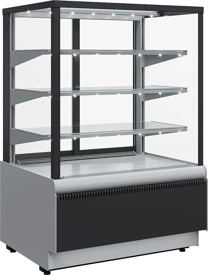 Витрина холодильная KC70 VV 0,9-1 STANDARD 9006-9005 (ВХСв-0,9д Carboma Cube Люкс ТЕХНО)