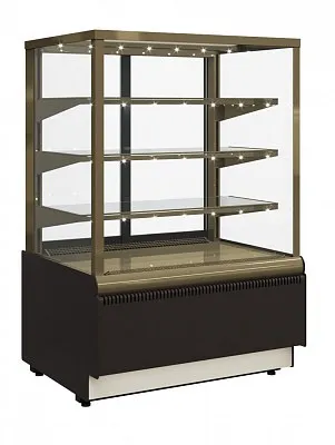 Витрина холодильная KC70 VV 1,3-1 STANDARD 9006-9005 (ВХСв-1,3д Carboma Cube Люкс ТЕХНО)