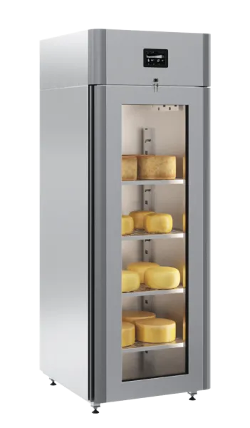 Холодильный шкаф для вызревания сыра CS107 Cheese (R290),полки нерж.,со стеклом