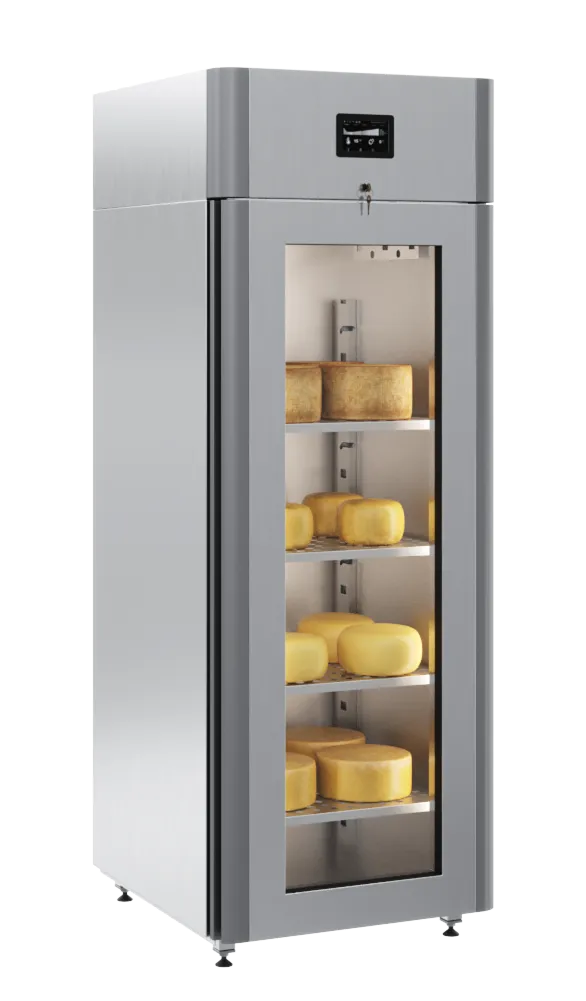Холодильный шкаф для вызревания сыра CS107 Cheese (R290),полки нерж.,со стеклом