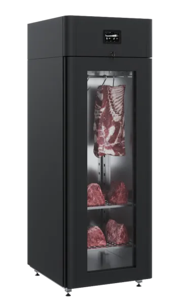 Шкаф холодильный CS107-Meat (R290) black Тип1 (дверь стекло)