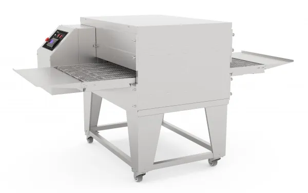 Печь электрическая для пиццы ПЭК-600, конвейерная, 1 камера 770x693,5x88 мм, +70…+315 С, размеры конвейера 1465х652 мм, 2131x1194x1143 мм, 19,073 кВт, 400В, подставка