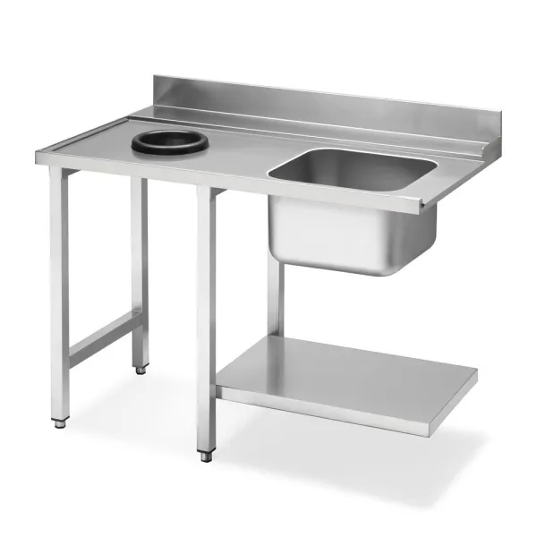 SMEG WT51200SHL Стол с мойкой и отверстием для слива слева