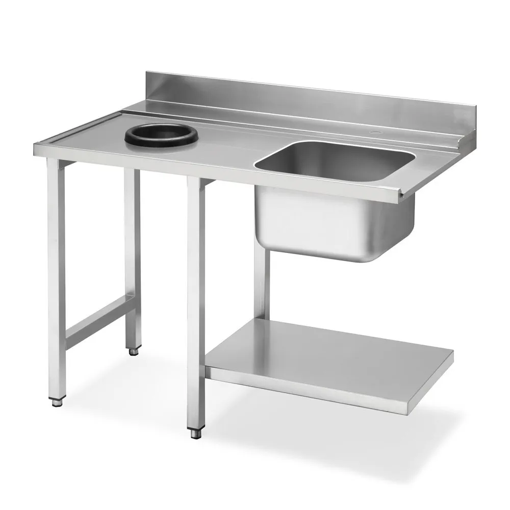 SMEG WT51200SHL Стол с мойкой и отверстием для слива слева