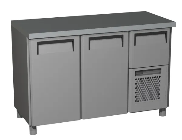 Шкаф холодильный T57 M2-1 0430-1 корпус нерж, без борта(BAR-250 Carboma)