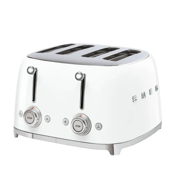 SMEG TSF03WHEU Тостер на 4 ломтика, белый глянцевый