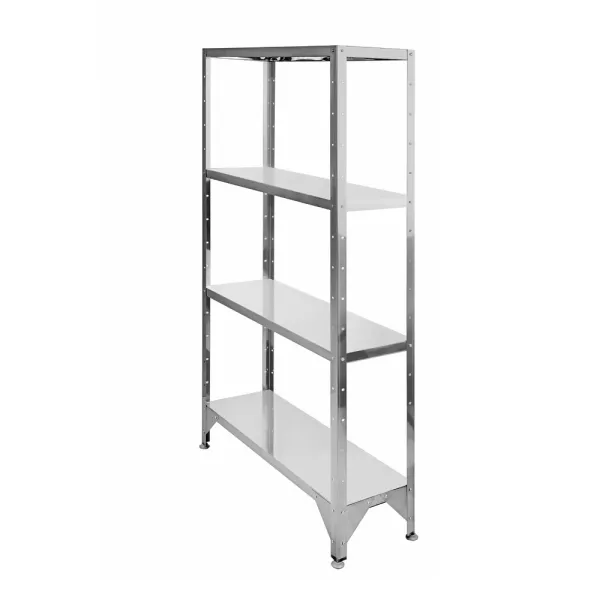 Стеллаж металлический со сплошными полками СД-1,8*12*5/4 к
