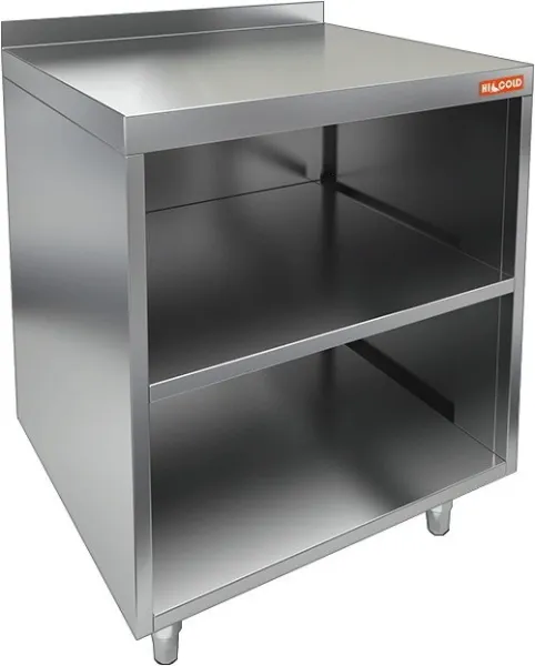 НБМСО-11/5БП модуль барный - стол открыт. с бортом, с полкой, HICOLD RUS