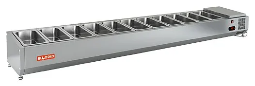 Настольная охлаждаемая витрина для ингредиентов HICOLD VRTO 2280 1/3