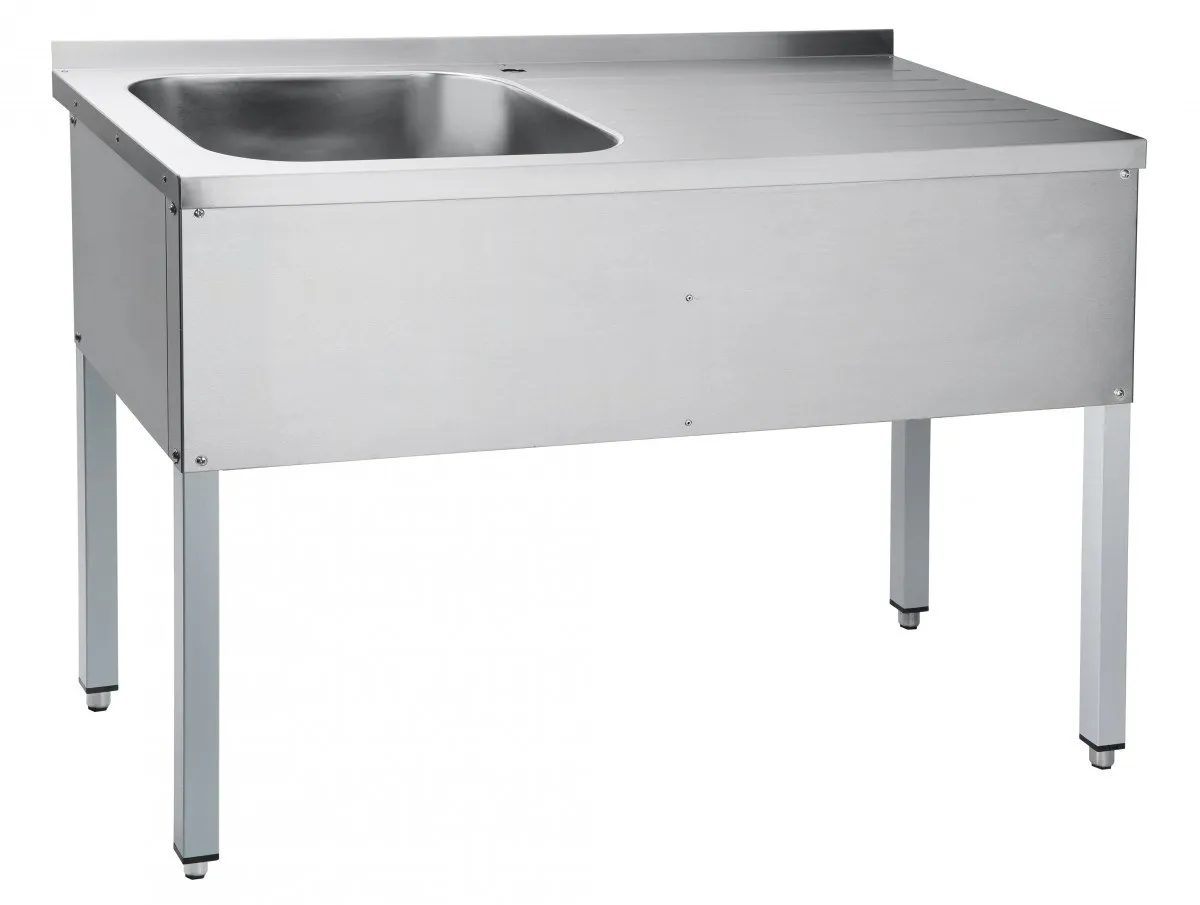Стол для мойки овощей СМО-6-3 РЧ (1200х600х860мм) каркас краш.