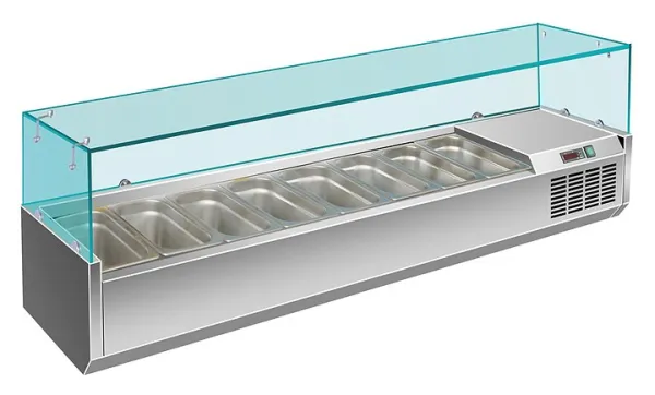 Настольная холодильная витрина для ингредиентов HICOLD VRX 1800 1/3
