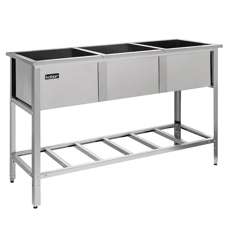 Ванна моечная трехсекционная сварная ВМС/3-145/53/430
