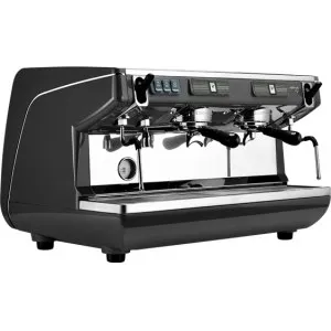 161889 Appia LIFE 2gr S 220V black+high groups+economizer Кофемашина-полуавтомат 2 группы (выс.), бойлер 11л, черная, 220V, экономайзер